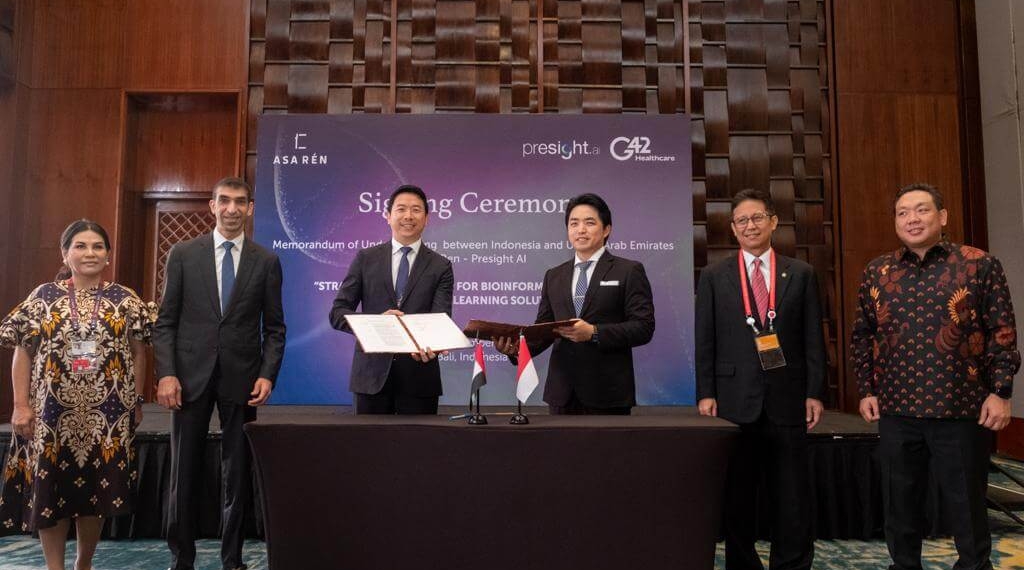 The MoU Signing between Presight AI ties and Asa Ren during B20 Summit