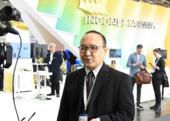 Director of Informatics Empowerment Kominfo, Bonifasius Wahyu Pudjianto, during Hannover Messe 2023