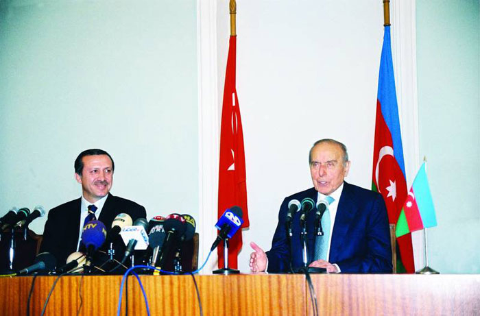 (first from right) Heydar Aliyef, Former President of Azerbaijan