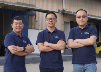 (left to right) Executives of Coldspace, David Loei (Head of Sales), Arnold Giovanni (CEO), and Ivan Liadi (Head of Business Development and Product)