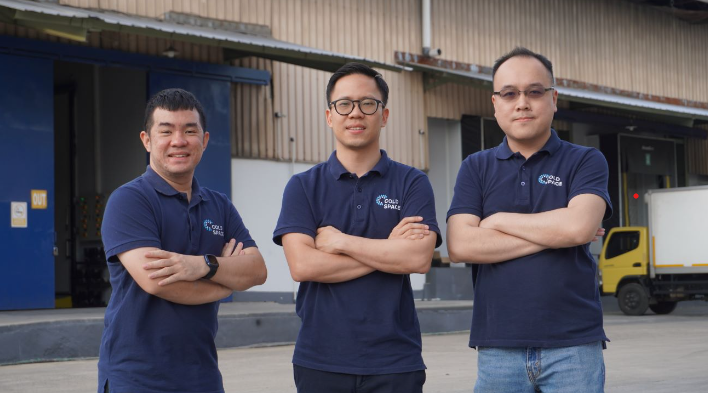 (left to right) Executives of Coldspace, David Loei (Head of Sales), Arnold Giovanni (CEO), and Ivan Liadi (Head of Business Development and Product)