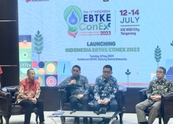 The launch of the 11th Indonesia EBTKE Conference and Exhibition 2023 in the Auditorium EBTKE, Jakarta.