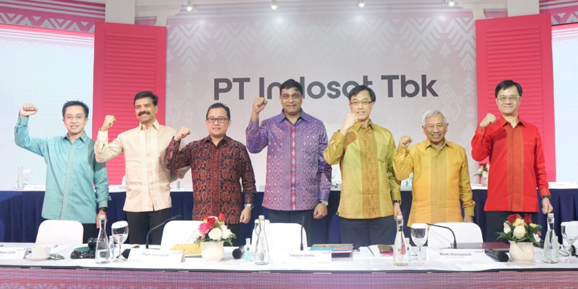 Indosat Ooredo Hutchison (IOH) during the financial report press conference 2023