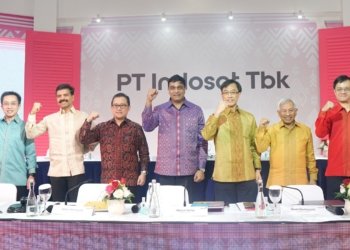 Indosat Ooredo Hutchison (IOH) during the financial report press conference 2023