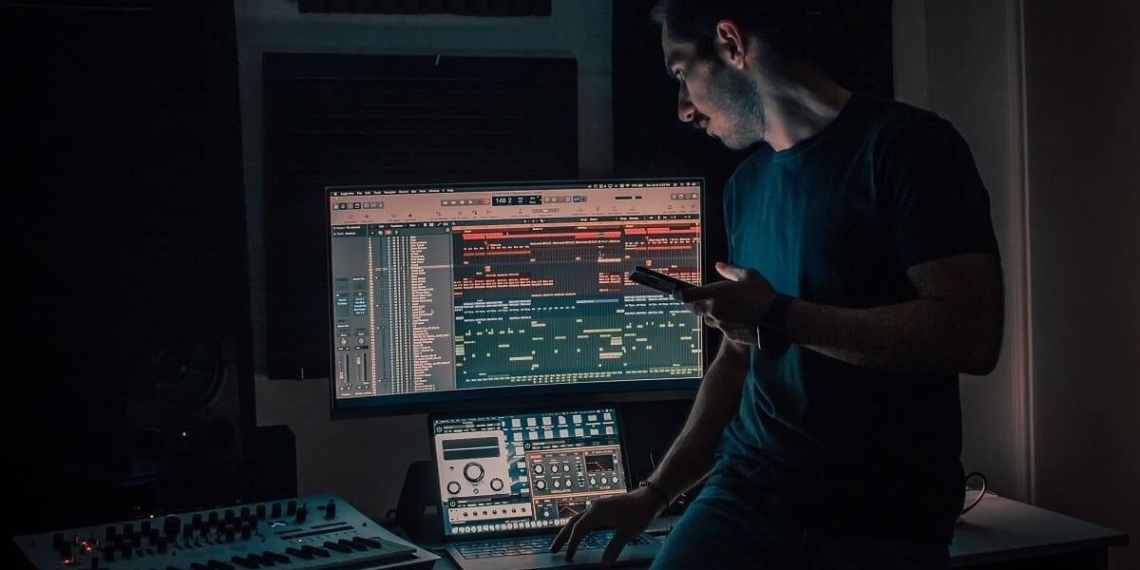 illustration of ai tool audiocraft for generating music