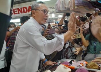 Minister of Trade Zulkifli 'Zulhas' Hasan visit Tanah Abang Market, following TikTok Ban (10/13)