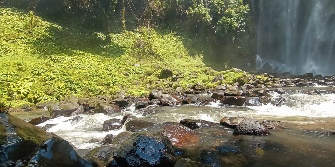 Jantur Inar Waterfall in Temula Village, Nyuatan District, West Kutai Regency. Image: West Kutai Fisheries Dept. business news