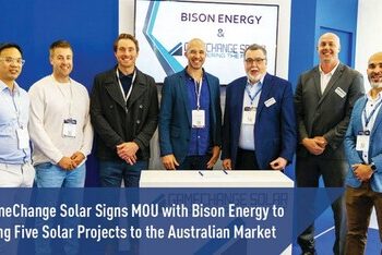 GameChange Solar Signs MOU with Bison Energy to Bring Five Solar Projects to the Australian Market