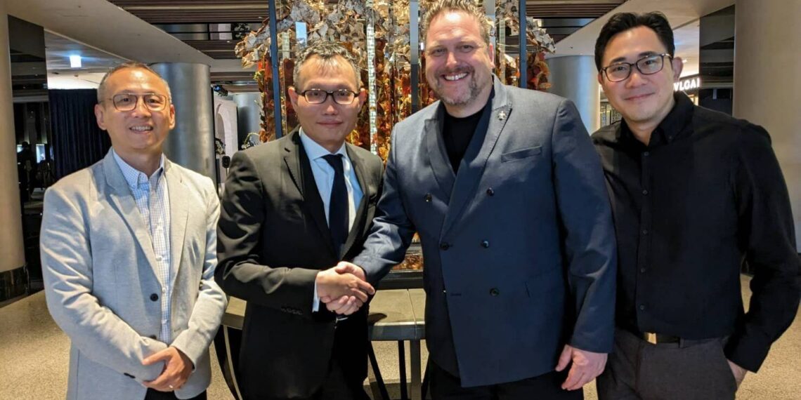 From left to right- EarthCheck's Taiwan Representative General Manager Jian Shuoxian, Regent Taipei's General Manager Simon Wu, EarthCheck’s Vice President of Business Development & Sales André Russ and EarthCheck’s Taiwan Representative Manager Liao Wenhan