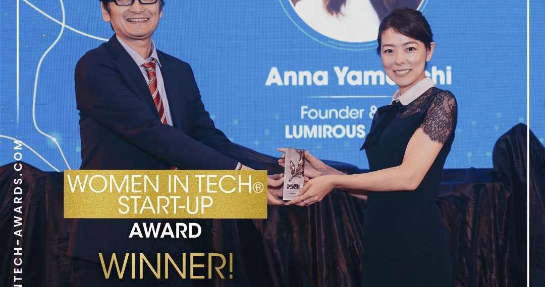 CEO of LUMIROUS Anna Yamauchi Wins Women in Tech® Start-Up Award