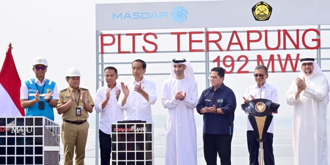 President Joko Widodo inaugurated Cirata Floating Solar Plant in Purwakarta Regency, West Java (11/09). Image: PLN