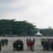 A morning roll call held by TNI and Polri in preparation to welcome President Joko Widodo in West Kutai (11/01). Image: West Kutai Communication and Informatics Dept. business news
