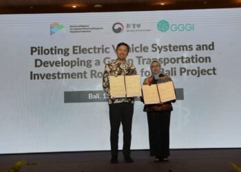 MoU signing between Indonesia and Korea to build EVs ecosystem in Bali
