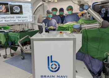 Brain Navi Completed 100th Surgical Procedure Using NaoTrac