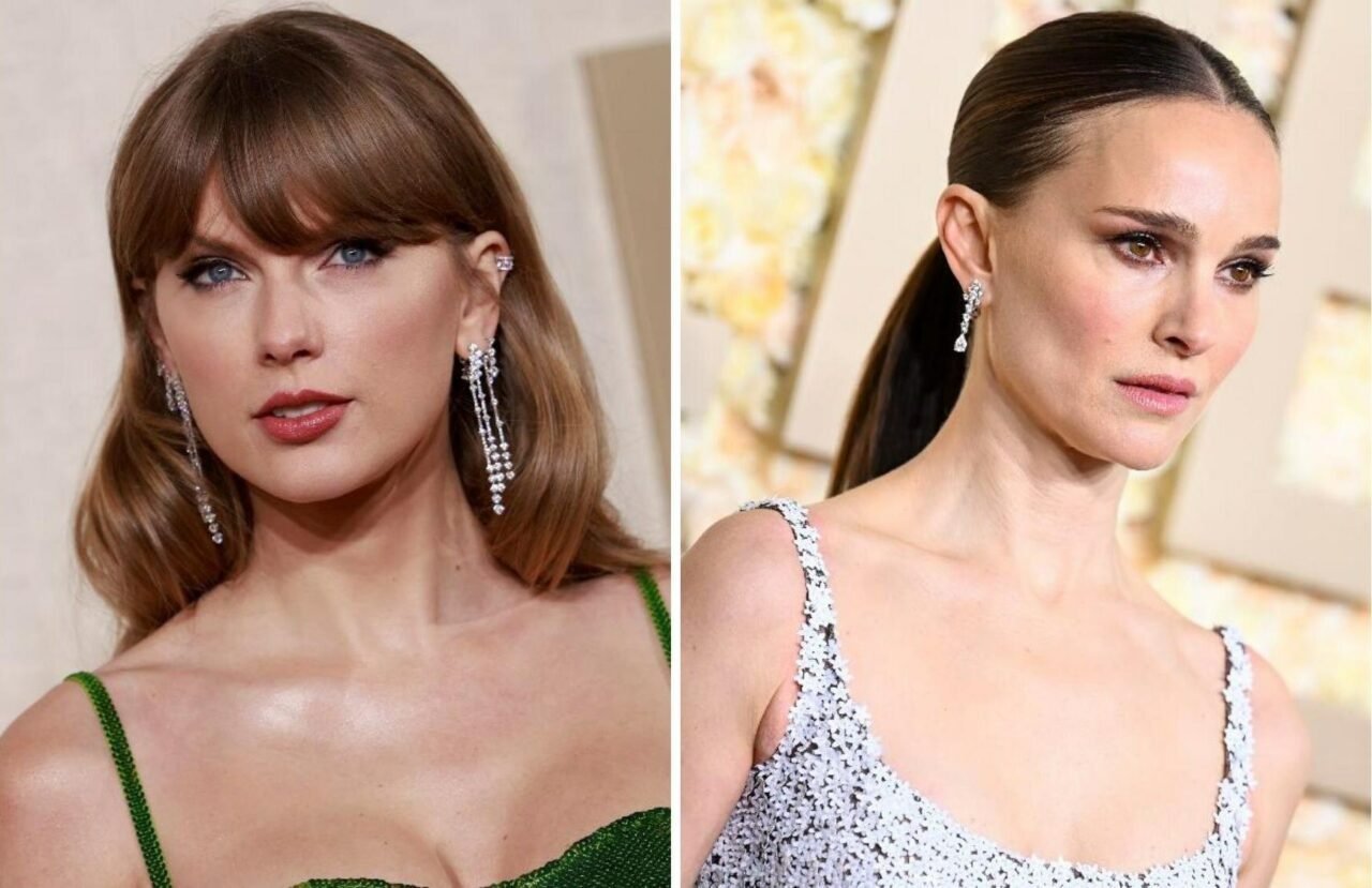 Taylor Swift and Natalie Portman Shine in De Beers at the 2024 Golden Globe Awards