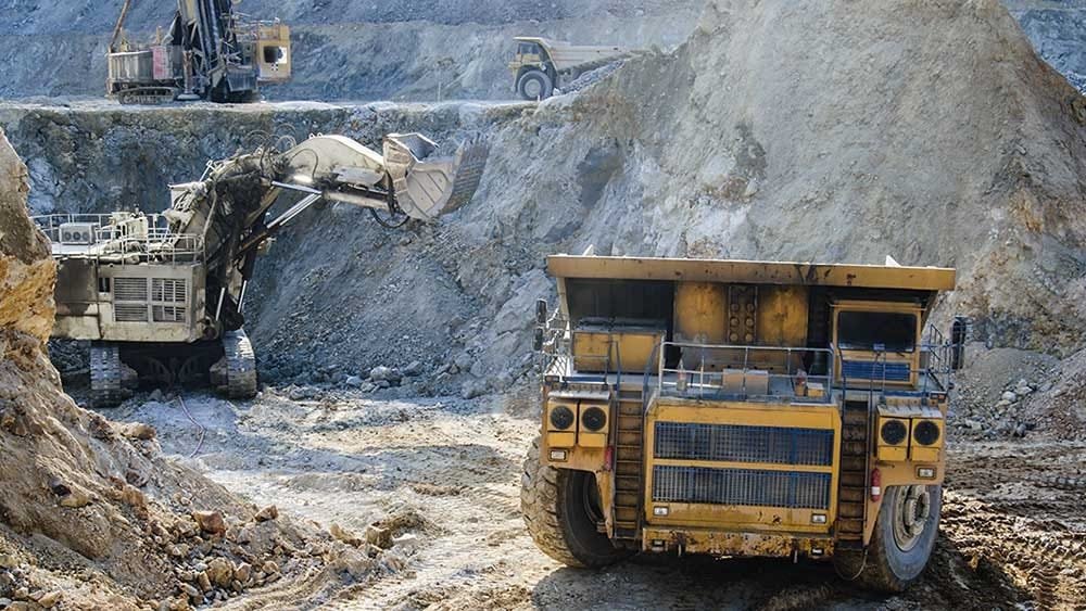 Illustration of Mining Industry, Mining Commodities