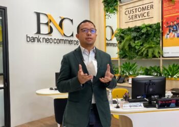 The Temporary Acting CEO of Bank Neo Commerce Aditya Windarwo