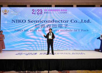 The NIKO-SEM SFT PACK series clinched the coveted title of "Asia Best Power Semiconductor of the Year" at the 2023 EE Awards Asia.