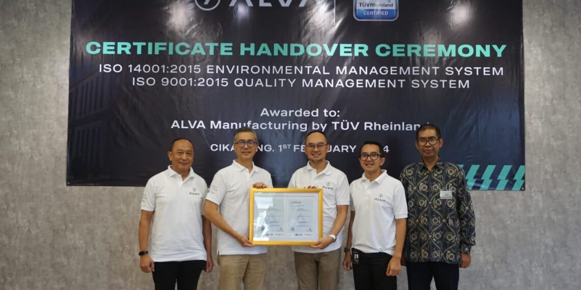 Alva annouced its achievement by receiving ISO 9001 and ISO 14001