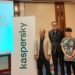 From left: Dony Koesmandarin, Territory Manager for Indonesia at Kaspersky; Yeo Siang Tiong, General Manager for Southeast Asia at Kaspersky; and Jemmy Handinata, Presales Manager for Indonesia at Kaspersky at KUMA platform launch (02/27).