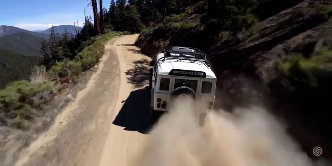 Screenshot of a video generated by Sora from OpenAI.