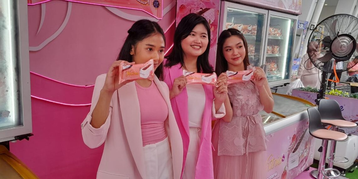 Aice Histeria Peach launch at GBK Jakarta (03/09).