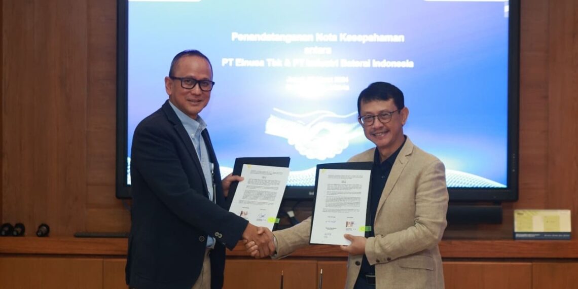 The signing of a cooperation MoU between Elnusa and IBC at Graha Elnusa Building, South Jakarta. Credit: Elnusa