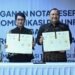 Signing of the MoU between Kominfo and Microsoft Indonesia. Credit: Kominfo
