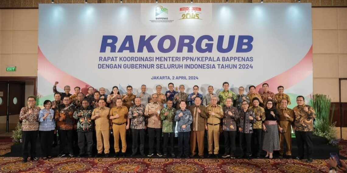 Bappenas held the 2024 governor's coordination meeting (04/02). Credit: Bappenas PR