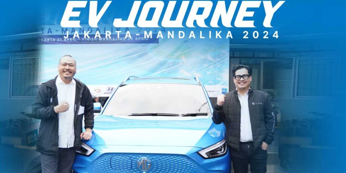 EV Journey is a collaboration of MG Motor Indonesia and PLN Icon Plus. Credit: PEVS