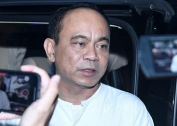 Minister Budi Arie Setiadi spoke about Starlink trial at Nusantara Capital (IKN). Credit: Kominfo PR