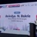 The Chairman of Advisory Council of KADIN Indonesia Anindya Bakrie delivered his speech on the opening of the 2024 ICEF at JIExpo Jakarta. (Phowo: Wulan)