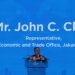 the Representative of Taipei Economic and Trade Office, Jakarta, Indonesia, John C. Chen delivered his speech during the Opening Ceremony of Taiwan Expo 2024 in Jakarta. (Photo: Wulan)