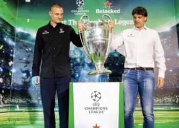 Heineken presents Meet the UEFA Champion League Trophy & Legends in Indonesia. Credit: Personal Docs