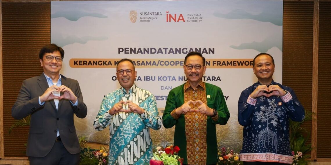 signing of the Nusantara Cooperation Framework by NCA and INA. Credit: NCA