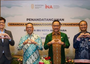 signing of the Nusantara Cooperation Framework by NCA and INA. Credit: NCA