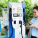 Public EV charging stations on toll roads. Credit: PLN