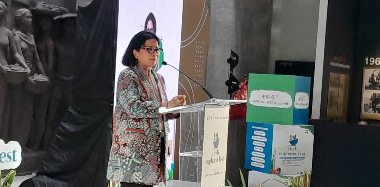 Loto Srinaita Ginting, Expert Staff for Finance and MSME Development at the Ministry of SOEs at Sarinah, Jakarta (06/20). Credit: Haris