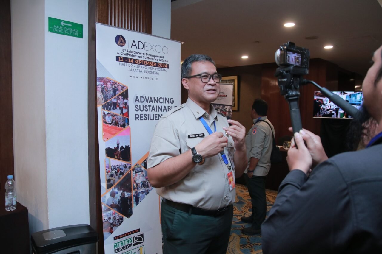 BNPB’s Head of Deputy for Systems and Strategy Raditya Jati during the road of Adexco. (Photo: Adexco's PR)