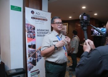BNPB’s Head of Deputy for Systems and Strategy Raditya Jati during the road of Adexco. (Photo: Adexco's PR)