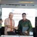 Agung Podomoro Land President Director Bacelius Ruru (second left) and Bina Karya President Director Boyke Prasetyanto (third left) signed the cooperation agreement in Jakarta (06/10). Credit: Nusantara Capital Authority