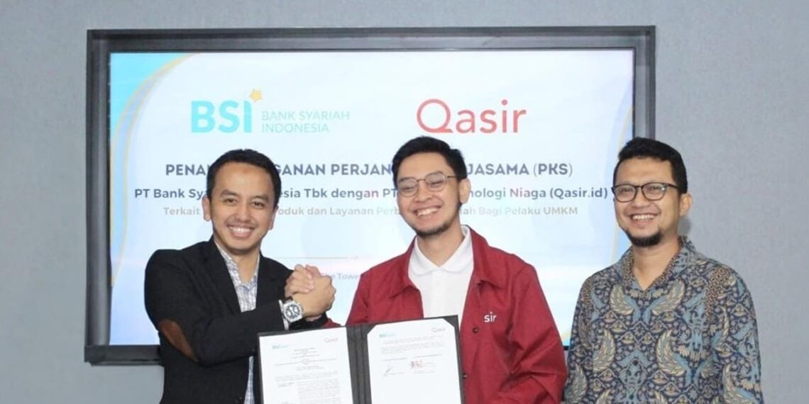 BSI and Qasir.id signed partnership agreement in Jakarta (06/10). Credit: BSI
