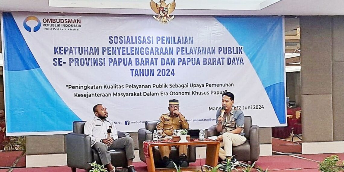 Kaimana Regency participated in Socialization of compliance assessments in implementing public services throughout the provinces of West Papua and Southwest Papua in 2024. Credit: Ombudsman