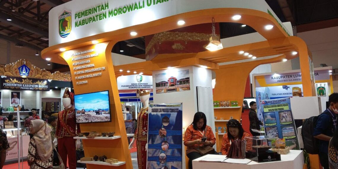 North Morowali booth in Apkasi Otonomi Expo (AOE) 2024. (Credit: Wulan)