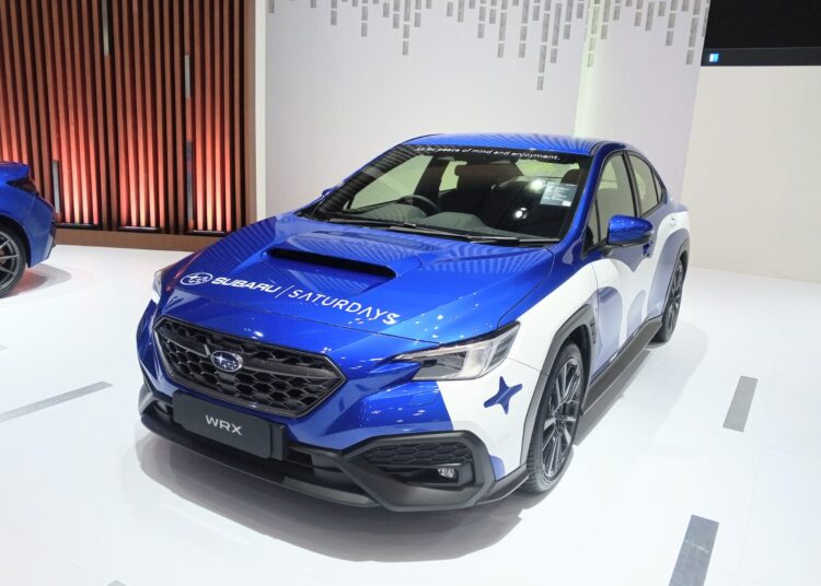 Subaru's limited edition sport car which is showcased in the 2024 GIIAS. (Credit: Wulan)