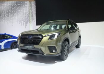 Subaru 's Limited Edition SUV is showcased on the 2024 GIIAS. (Credit: Wulan)