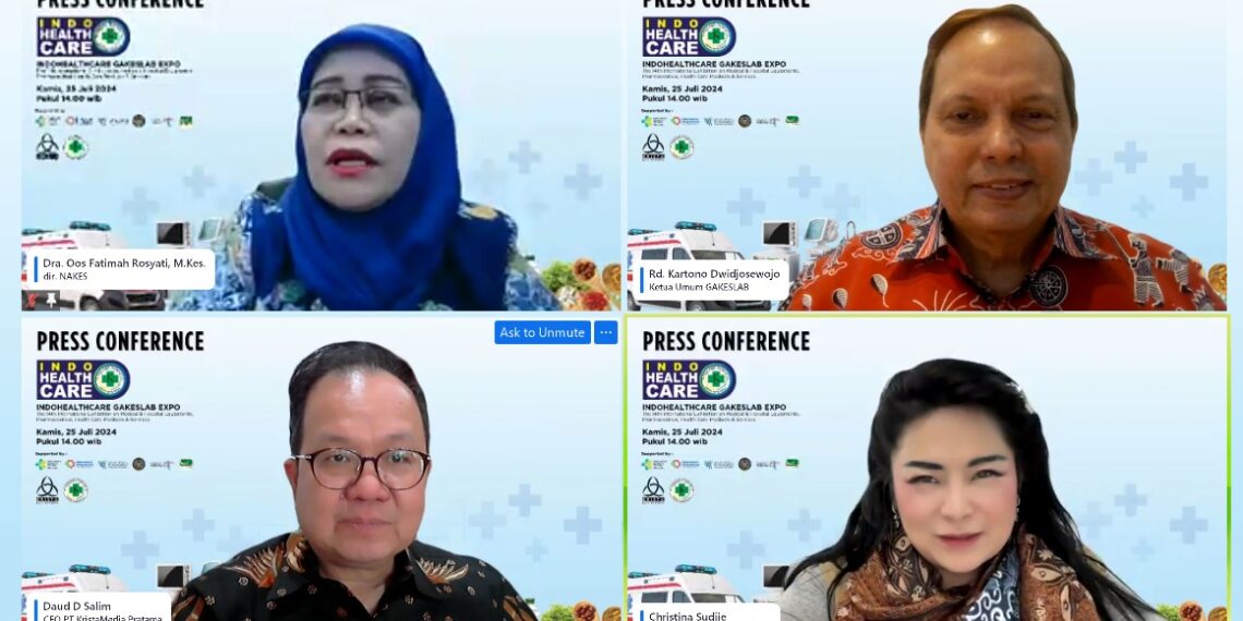 The Press Conference of Indohealthcare Gakeslab Expo 2024. (Credit: Krista Exhibition PR)
