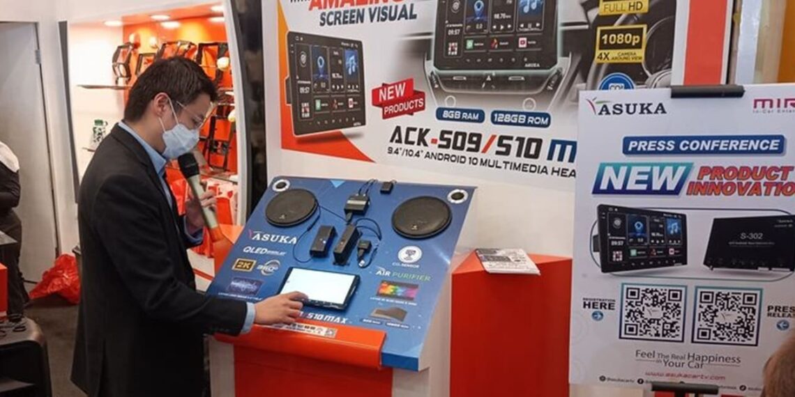 Asuka Car TV launched two products at GIIAS 2024. Credit: Haris