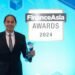 BRI's President Director Sunarso received the award for BRImo at The Ritz Carlton Hong Kong (06/27). Credit: BRI