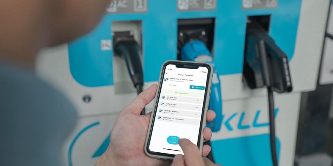 Charging station service integrated in PLN Mobile app. Credit: PLN
